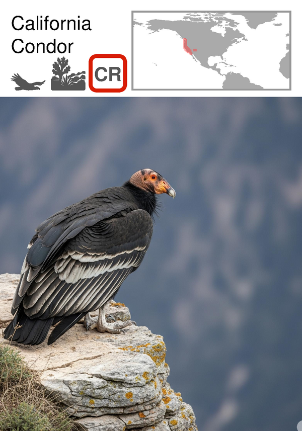 California Condor Wildlife Card